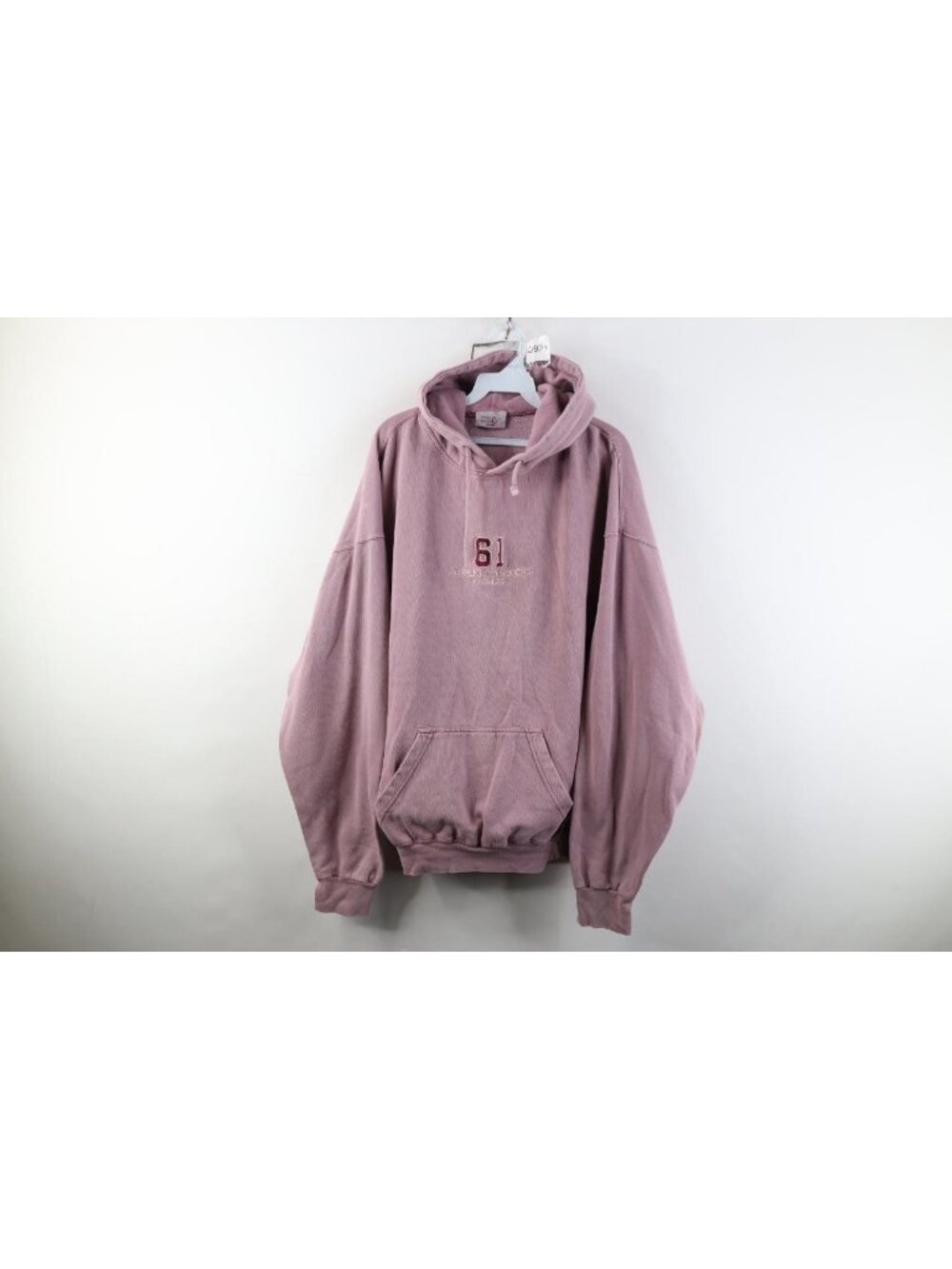 Vintage 90s Cabelas Womens 2XL Faded Spell Out Stonewash Hoodie Sweatshirt Pink